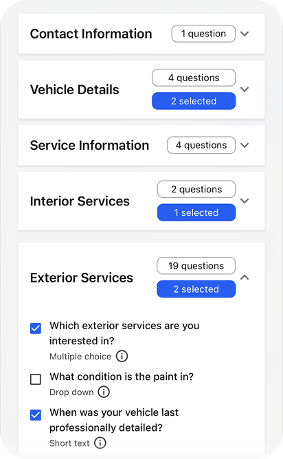 Custom Questions