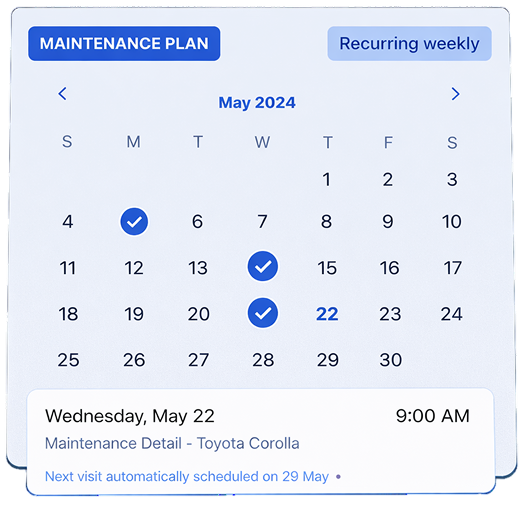 Maintenance Calendar